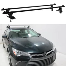 54" Car Top Roof Rack Cross Bar Luggage Cargo Carrier w/ Lock For Toyota Camry