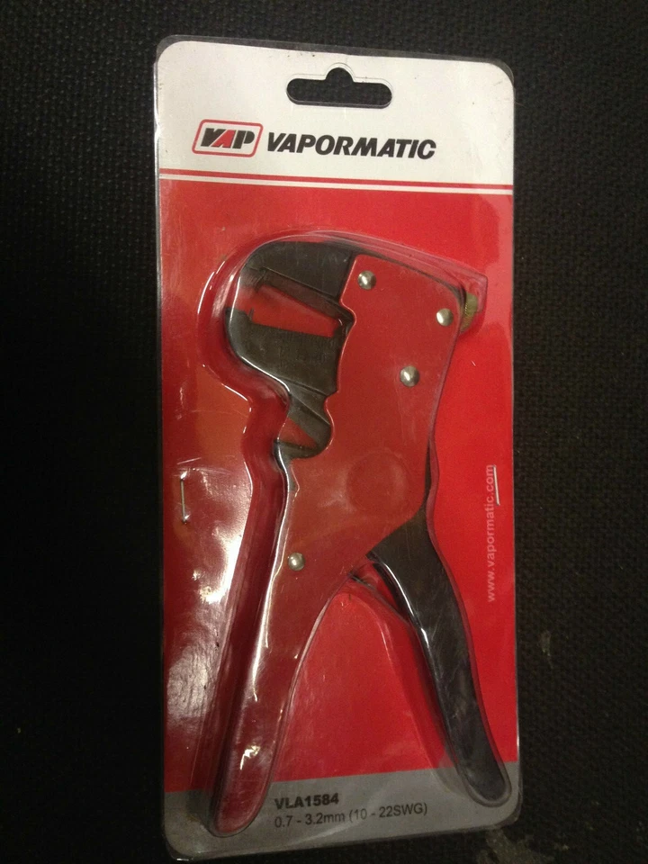 NEW VAPORMATIC WIRE STRIPPERS 0.7 - 3.2MM WITH BLADE ADJUSTMENT VLA1584