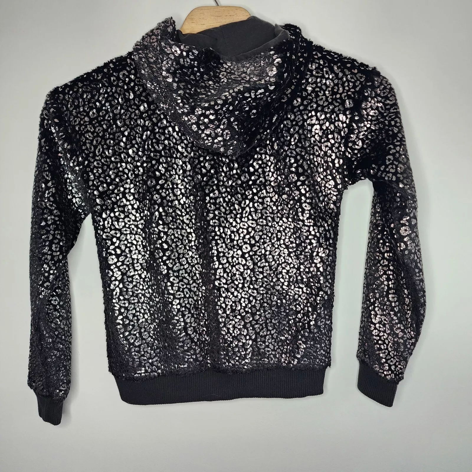 victoria-secret-vs pink bling leopard silver fur jacket