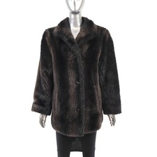 Faux Fur Jacket- Size L