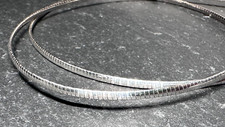ITALIAN 925 STERLING SILVER 2MM FLAT SNAKE CHAIN 18" NECKLACE E394