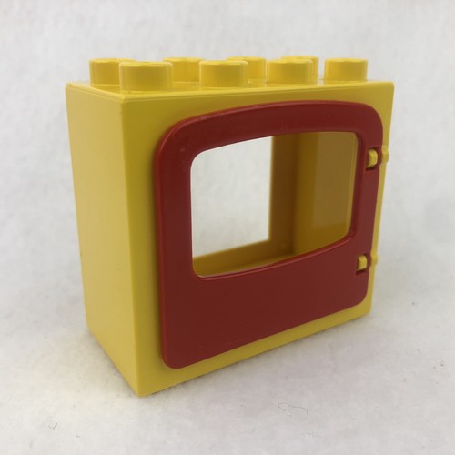 LEGO 4253c05 Yellow Duplo Door / Window Frame 2 x 4 x 3 Flat Front Surface (x1) - Picture 2 of 5
