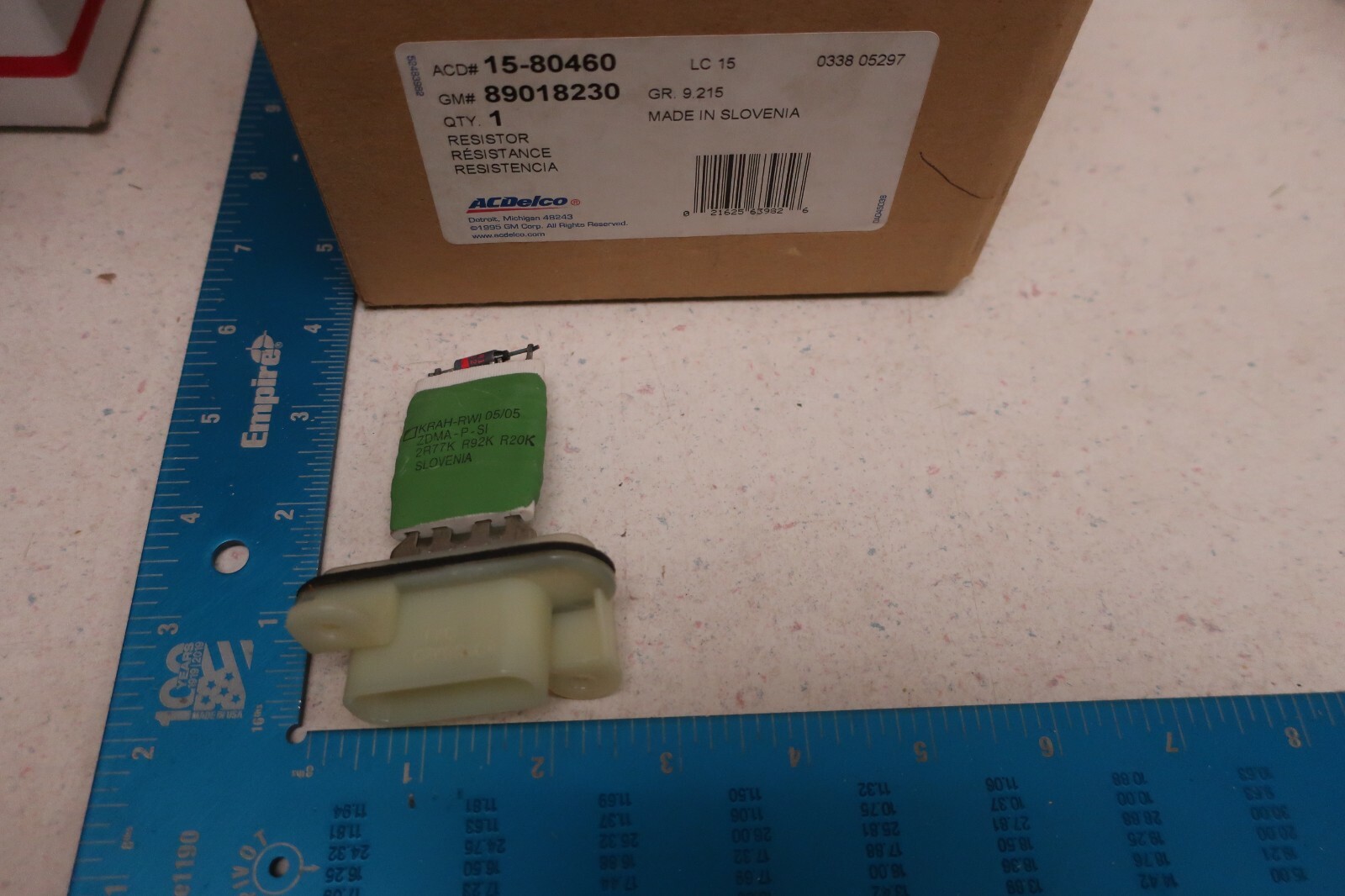 ACDELCO GM Blower Motor Resistor 15-80460 89018230 (1520) | eBay