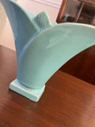 Rookwood Pottery production 1951 #6816A blue fan vase