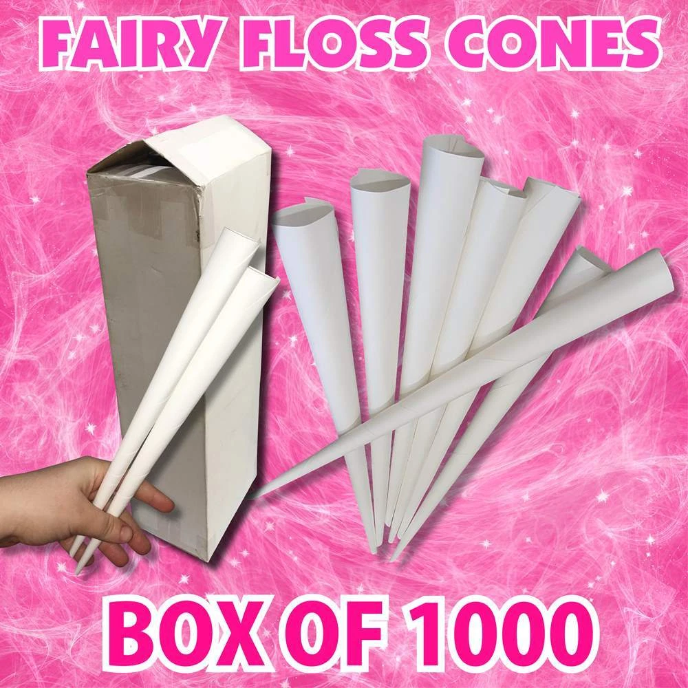 Fairy Floss Paper Cones Cotton Candy Paper Cones Stick Suit All, Paper