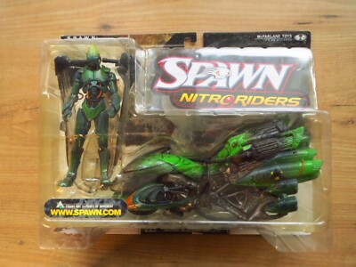 GREEN VAPOR Spawn Nitro Riders Serie 16 McFarlane Toys 1999 Action Figure 6''