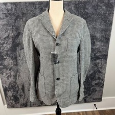 Ines De La Fressange X Uniqlo Wool Checkered Blazer Women's S Black White NWT