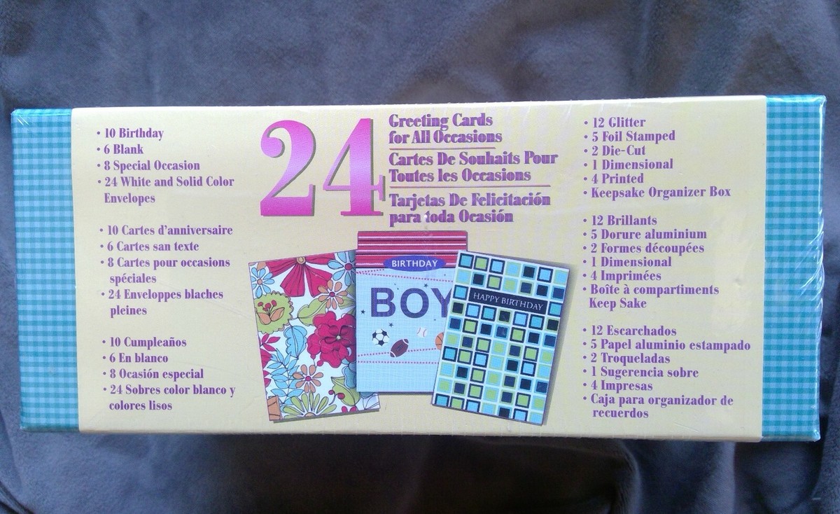 24 Greeting Cards for ALL Occasions - NEW - by Design Focus