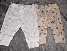 NWT, Baby Gap Pants, 2 Pair of Pants, white / Tan, 0-3 Months, Item 13