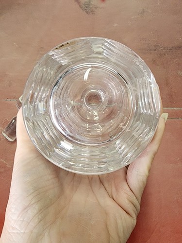 Vtg 1950's Haviland France Cut Lead Crystal Decanter With Stopper Contemporary - Picture 9 of 11
