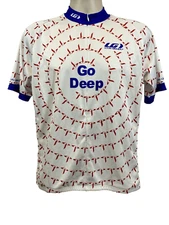 Louis Garneau 1/2 Zip Go Deep Cycling Jersey Men’s Size Medium