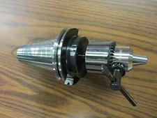 CME/HARVEST 1/2" KEY TYPE DRILL CHUCK W. CAT50 ARBOR CNC TOOLING--NEW