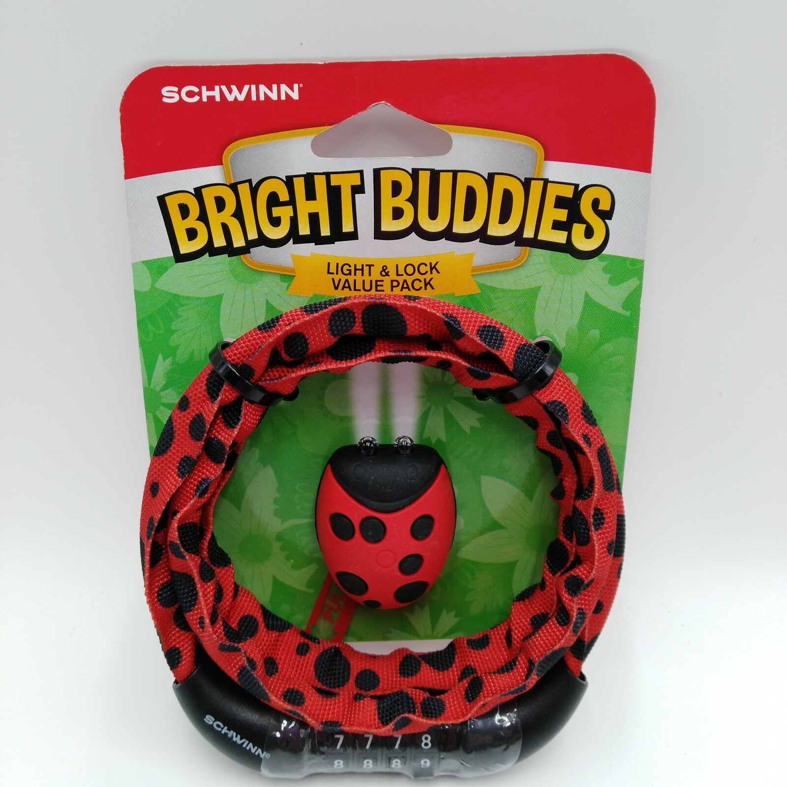 Schwinn Bright Buddies Ladybug LED Light and Combination Lock Set | eBay