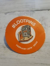 Walking Dead Zombie Box Enamel Lapel Hat Pin Loot Crate Exclusive Grrr Argh jm