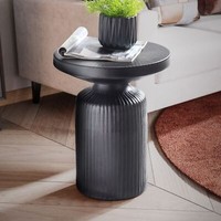 Beistelltisch Finebuy Sofatisch Metall Schwarz 40X40X50 Cm Wohnzimmertisch Rund