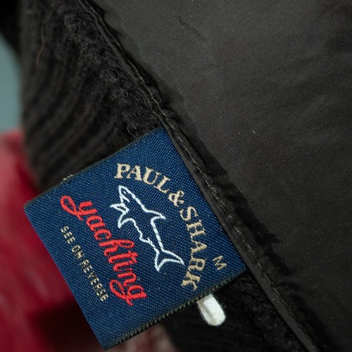 PAUL & SHARK Men's Wool Brown Button Full-Zip Removable Hood Jacket Size M / 175 - Picture 8 of 12