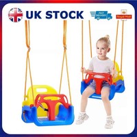 3-In-1 Swing Seat Sets Outdoor Adjustable Height Detachable for Kids Toddler