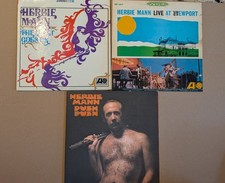 Herbie Mann 3 x Vinyl Lot: Push Push, Live At Newport, The Beat Goes On USA