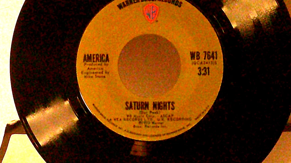 America,WB 7641, "Ventura Highway"US,7"45,1972 California rock, GREEN labels,M - Image 2 of 2