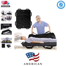 Bed Positioning Pad with Reinforced Handles 48" x 40" Lifting Turning Patient...