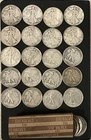 Roll of 20 90% Silver Walking Liberty Half Dollars $10 Face Value 1916-1947