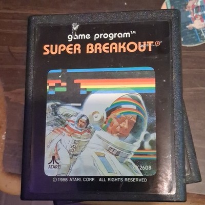 Atari Super Breakout Arcade Game Cartridge for Atari 2600 Breakout Series 1988