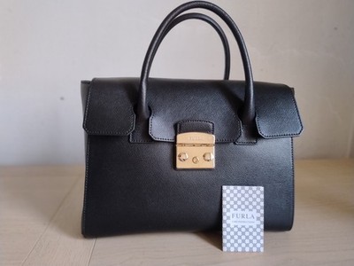 FURLA Handtasche Metropolis Medium Farbe Onyx Neu