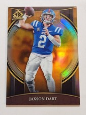 2022 Bowman University Chrome Football Invicta #BI-13 Jaxson Dart Orange #07/25