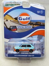 Green Light 1:64 Gulf Oil Special Edition Series 1-1974 Volkswagen Golf GTI car