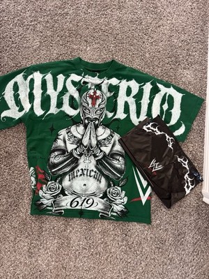 Civil Regime Green Rey Mysterio Oversized Tee Size M LIMITED EDITION
