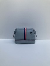 American Airline Amenity Kit de Cremallera Bolsa de Viaje Artículos de Aseo Maquillaje Bolsa Gris Pequeña Nueva