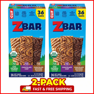 Clif Kid ZBar Organic Granola Bar, Variety Pack, 1.27 oz, 36-count