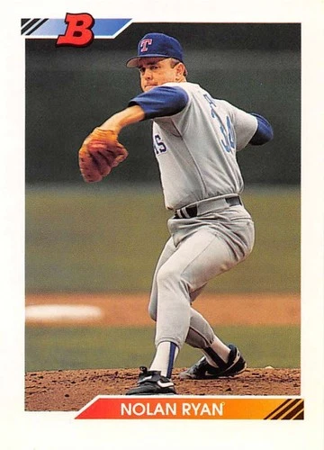 1992 Bowman #222 Nolan Ryan Texas Rangers Baseball Card NM-MT ID:46521