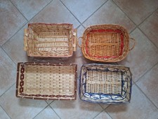 LOTTO 4 CESTE IN VIMINI PER CONFEZIONI REGALO