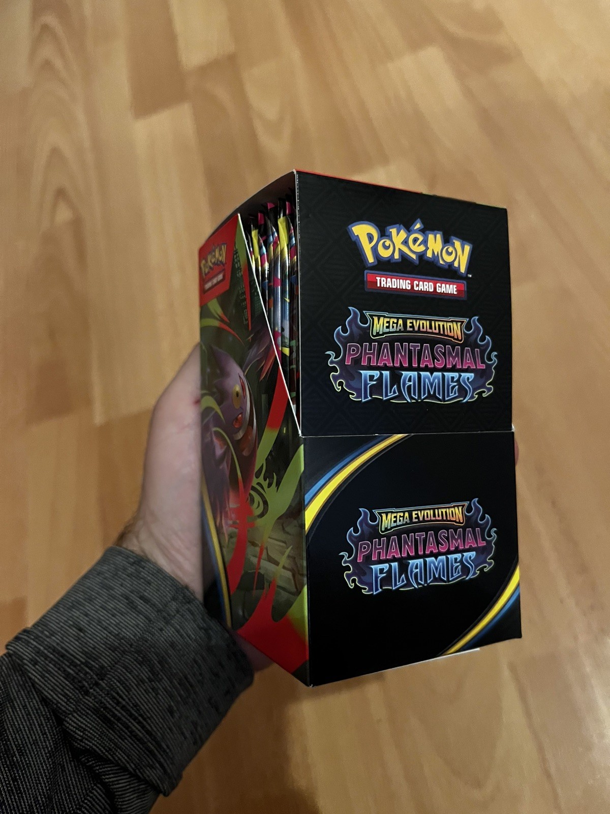 Pokemon TCG Phantasmal Flames Half  Booster Box (18 Packs Sealed) Unsealed Box
