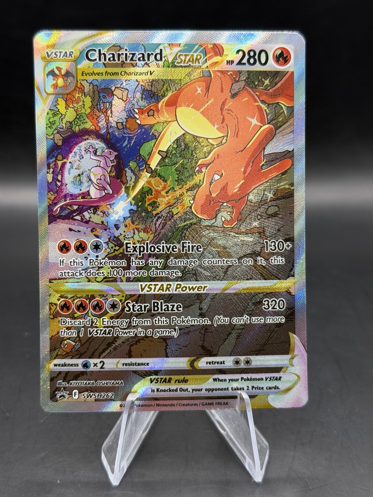 2022 Pokemon TCG Charizard VSTAR SWSH262 Full Art Black Star Promo Holo Card