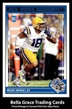 2024 Panini Score Mekhi Wingo #372 Detroit Lions NFL Football