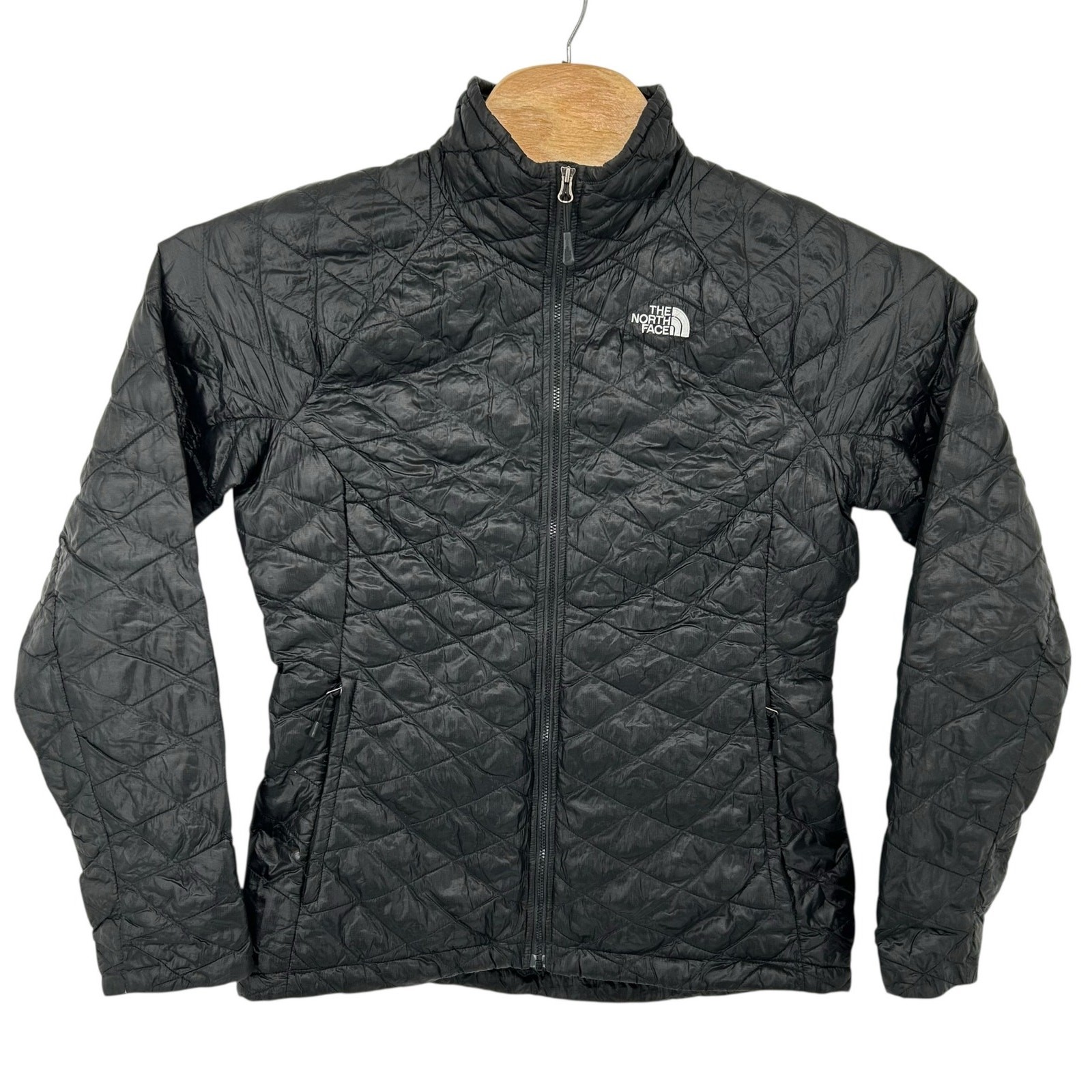 Women's The North Face Black Thermoball Eco Puffer Jacket Size M