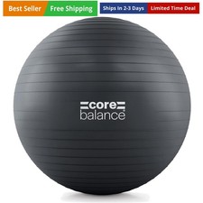 Exercise Ball, Stability Ball for Yoga, Pilates and Fitness, Gym Ball for Hom...