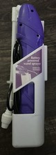 Battery Powered Wand Sprayer Purple/White For Gardening Outdoor w Wall Mount