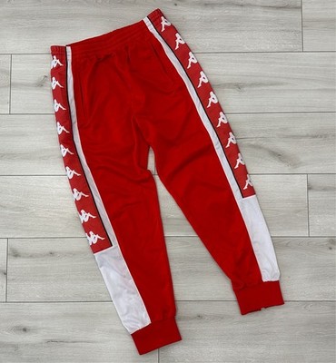 KAPPA 222 Banda 10 Alen Track Pants in Red Size M