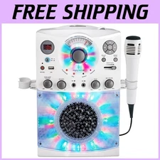 Portable Bluetooth Karaoke Machine with LED Lights