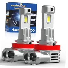 Latest H11 Light Bulbs,Upgraded 900% Super Bright with Fan H11/H8/H9/H16