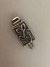 925 Sterling Silver Box Clasp 23 10 mm - 1 pcs