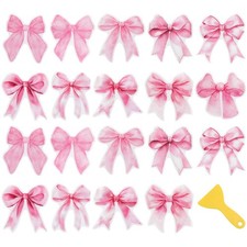 30 Pcs Pink Bow Non Slip Bathtub Stickers Cute Bow Anti Slip Shower Stickers ...