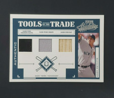 2004 Playoff Tools of the Trade Andy Pettitte TRIPLE MEM – Glove/Jersey/Bat /50