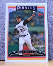 BASEBALL CARD COOL PICTURE TOPPS ROOKIE PAUL MAHOLM PITT. PIRATES 2005 ERA 3.30. rookie card picture