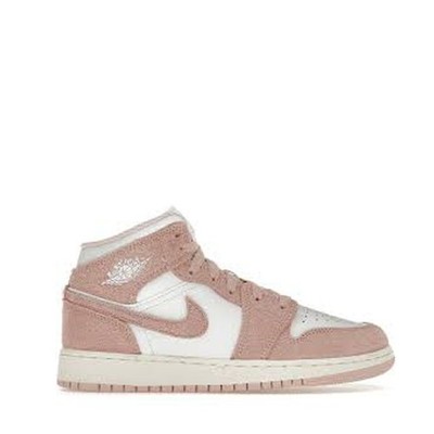 Air Jordan 1 Mid SE GS Legend Pink Whte Sail Kids Grade School Size 6.5Y New Box