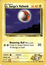 Pokemon Lt. Surge's Voltorb Gym Challenge 86/132 Unlimited Lightly Played