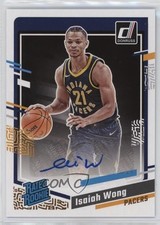 2023-24 Panini Donruss Rated Rookie Signatures Isaiah Wong #283 Auto 0rz7